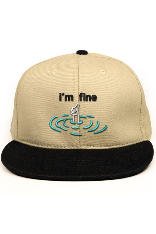 İ'M Fine İşlemeli Hip Hop Şapka