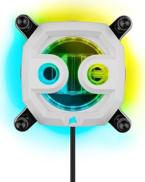 CORSAIR CX-9010016-WW Hydro X Series XC7 RGB PRO CPU Water Block (1700/1200/AM4) — White
