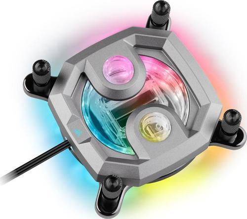 CORSAIR CX-9010017-WW CPU WaterBlock  Hydro X Series XC7 RGB PRO CPU Water Block (1700/1200/AM4) — Silver