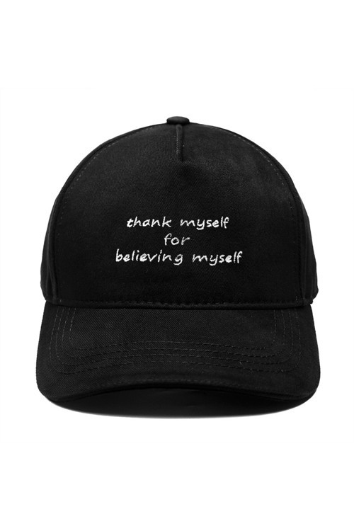 Thank Myself For Believing Myself Yüksek Profil Şapka