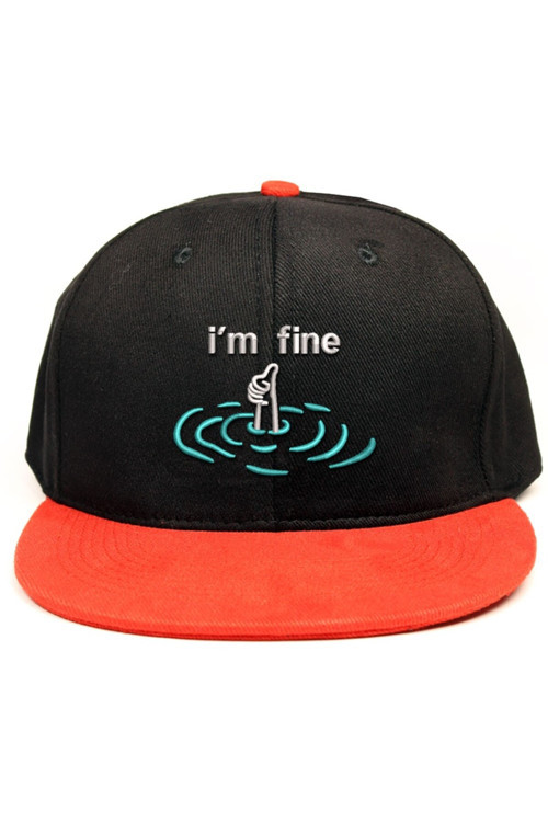 İ'M Fine İşlemeli Hip Hop Şapka
