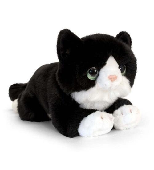 Eğitici Oyuncak Peluş Siyah Kedi 25cm Kız Erkek Çocuk Eğitici