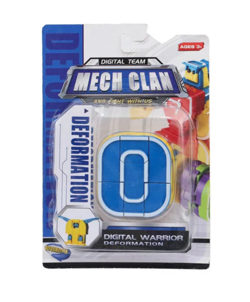 Eğitici Oyuncak Robota Dönüşen Rakam- Sıfır Kız Erkek Çocuk Eğitici