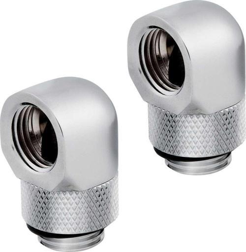 CORSAIR CX-9055008-WW Fitting (adapter),XF Adapter 2-pack (90° Angled rotary; chrome)
