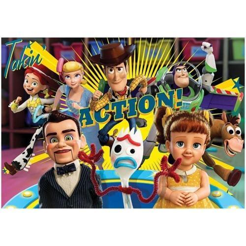 Eğlenceli Oyuncak 100 Parça Toy Story 4 Puzzle Kız Erkek Çocuk Eğitici