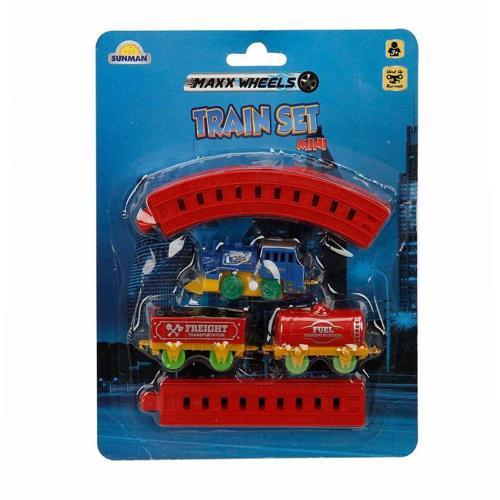 Eğlenceli Oyuncak 2559 Maxx Wheels Mini Tren Seti 11 Parça -Sunman Kız Erkek Çocuk Eğitici Eğitici