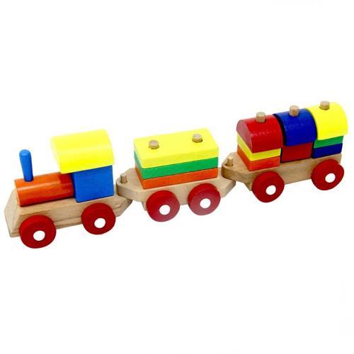 Eğlenceli Oyuncak Playwood Eğitici Ahşap Bultak Tren Kız Erkek Çocuk Eğitici
