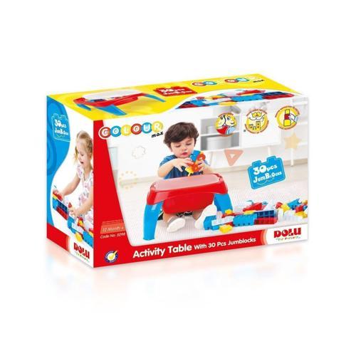 Eğlenceli Oyuncak 5298 Aktivite Oyun Masası 30 Parça Blok Kız Erkek Çocuk Eğiticil