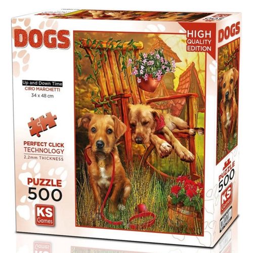 Eğlenceli Oyuncak KS Games Black Pink Puzzle 500 Parça 20069 Kız Erkek Çocuk Eğitici Eğitici Oyunc