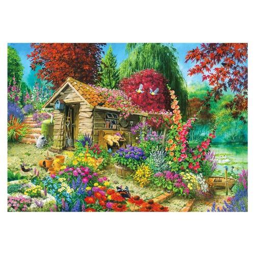 Eğlenceli Oyuncak KS The Garden Shed 1500 Parça Puzzle Kız Erkek Çocuk Eğitici