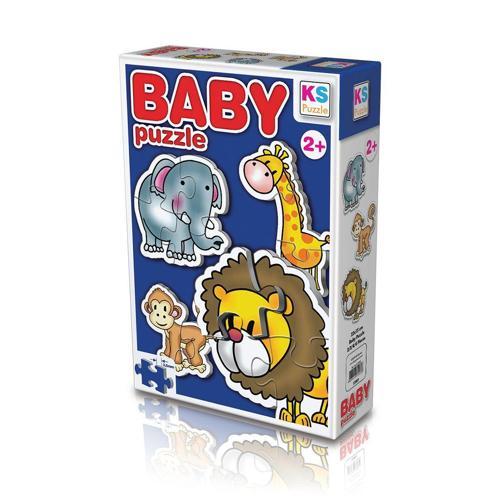 Kız Erkek Çocuk Oyuncak 12001 Ks, Baby Puzzle Jungle Kız Erkek Çocuk Eğitici