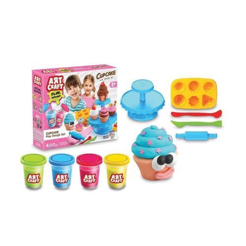 Öğretici Oyuncak 03273 Dede, Art Craft Kapkek - Cupcake Hamur Set / +3 yaş Kız Erkek Çocuk Eğiticila