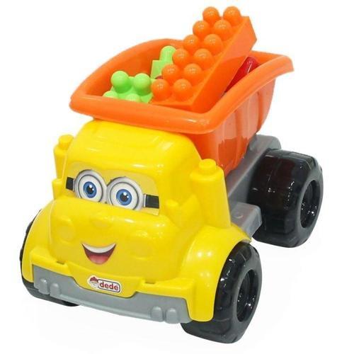 Eğlenceli Oyuncak Dede Damperli Kamyon Bloklu Kız Erkek Çocuk Eğitici