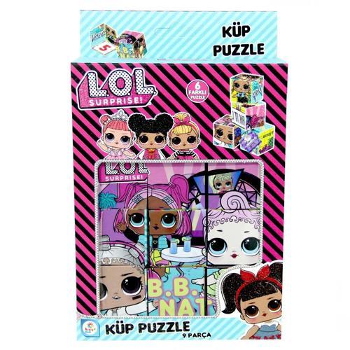 Eğlenceli Oyuncak LOL Küp Puzzle 9 Parça Kız Erkek Çocuk Eğitici