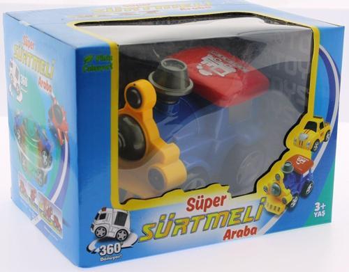 Eğlenceli Oyuncak Sürtmeli Kırılmaz Mavi Tren G138 Kız Erkek Çocuk Eğitici