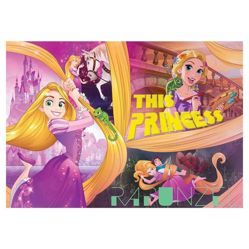 Kız Erkek Çocuk Oyuncak KS Tangled 100 Parça Puzzle Kız Erkek Çocuk Eğitici