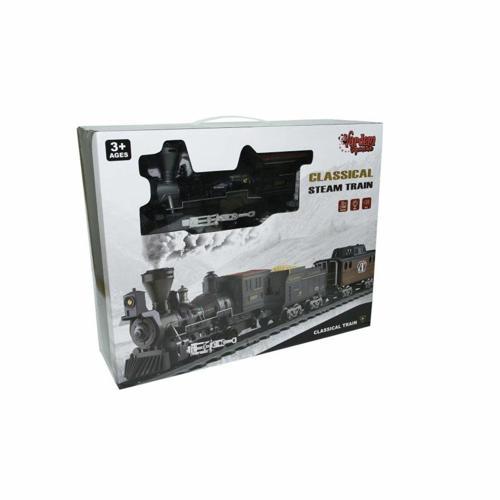 Eğlenceli Oyuncak FF-1613A Işıklı ve Sesli Classic Buharlı Tren Kız Erkek Çocuk Eğitici Eğitici Oy