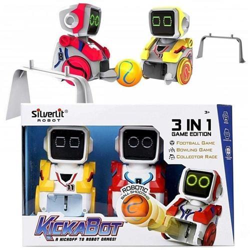 Kız Erkek Çocuk Oyuncak Silverlit Kickabot İkili Robot Seti Kız Erkek Çocuk Eğitici
