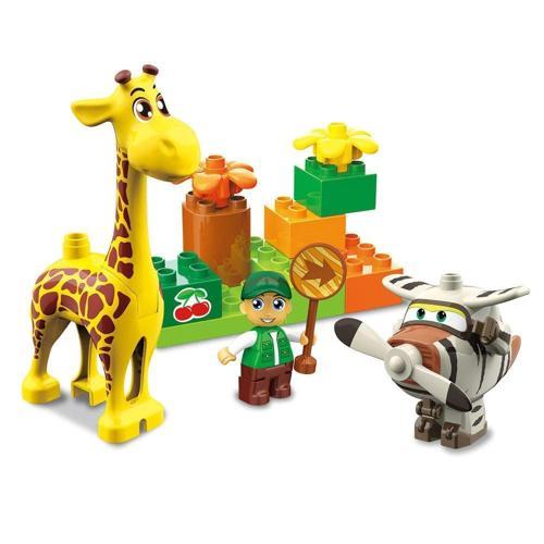 Eğlenceli Oyuncak Harika Kanatlar 15 Parça Blok Bello'nun Yağmur Ormanı Kız Erkek Çocuk Eğitici Eğ