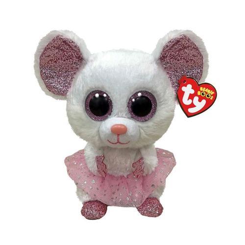 Eğlenceli Oyuncak TY Beanie Boos Tütülü Peluş Fare Nina 24cm Kız Erkek Çocuk Eğitici Eğitici Oyunc
