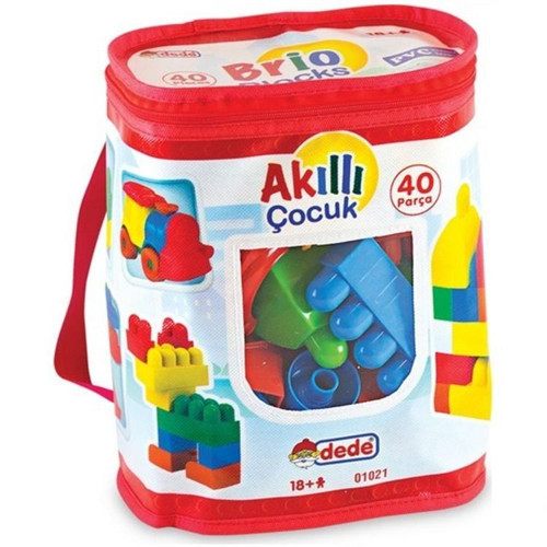 Kız Erkek Çocuk Oyuncak Dede 40 Parça Bloklar Kız Erkek Çocuk Eğitici