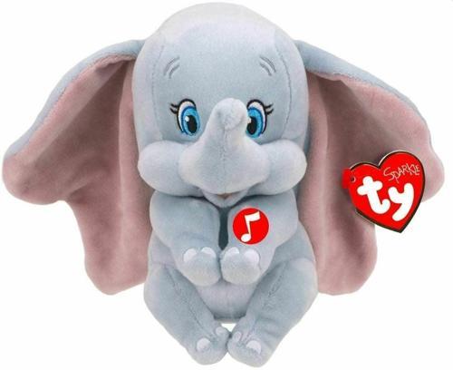 Öğretici Oyuncak TY Sparkle Sesli Peluş Fil Dumbo 15cm Kız Erkek Çocuk Eğitici
