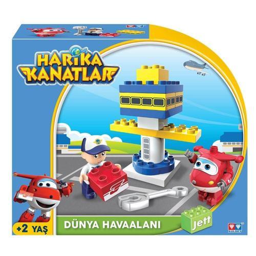 Öğretici Oyuncak Harika Kanatlar 15 Parça Blok Jett'İn Havaalanı Kız Erkek Çocuk Eğitici Eğitici 