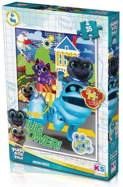 Öğretici Oyuncak KS Puzzle 35 Parça Bingo ve Roli'nin Maceraları Kız Erkek Çocuk Eğitici Eğitici 