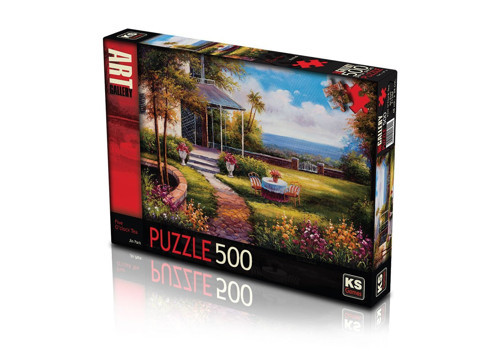 Öğretici Oyuncak KS Puzzle 500 Parça Fıve O Clock Tea Beş Çayı Kız Erkek Çocuk Eğitici Eğitici Oy