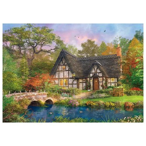 Öğretici Oyuncak KS The Stoney Bridge Cottage 2000 Parça Puzzle Kız Erkek Çocuk Eğitici Eğitici O