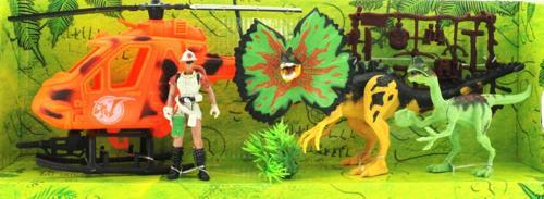 Öğretici Oyuncak Dinozor Avcısı Helikopterli Oyun Seti Kız Erkek Çocuk Eğitici