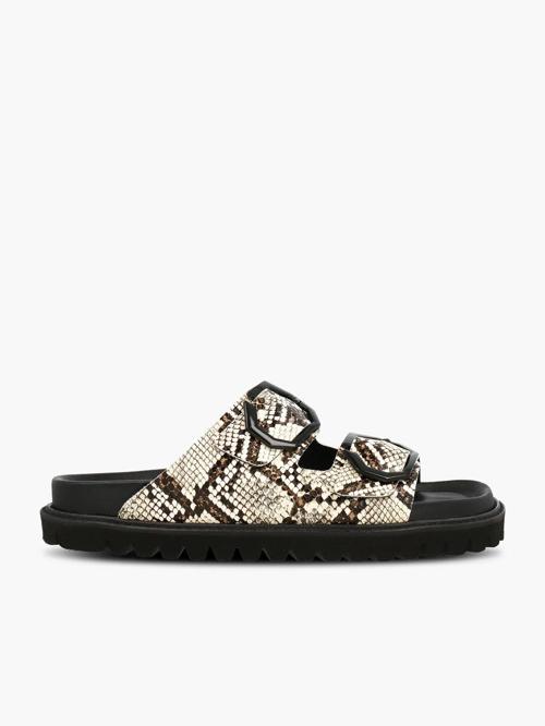 Kadın Terlik GALIA G106281 Genuins Vegan Snake Sand