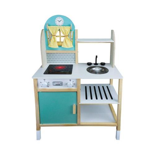 Eğitici Oyuncak ÇG84 Ahşap Ledli Mutfak -Okutan Hobi Kız Erkek Çocuk Eğitici