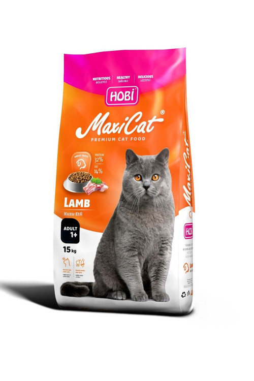 Maxicat Kuzu Etli Yetişkin Kedi Maması 15 Kg