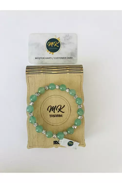 GERÇEK AVENTURİN TAŞI BİLEKLİK MKT3007