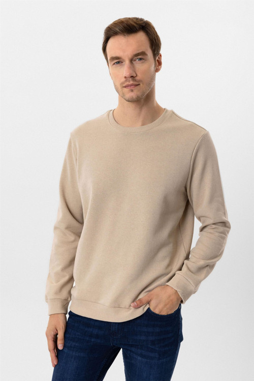 Oversize Kalıp O Yaka 3 İplik Yumuşak Dokulu Sweat