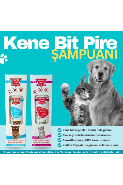 Tıme Kediler Için Pire, Kene, Bit Şampuanı