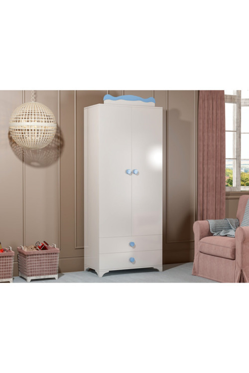 Bdlp 058 Babysun 2 Kapılı 2 Çekmeceli Dolap Mavi
