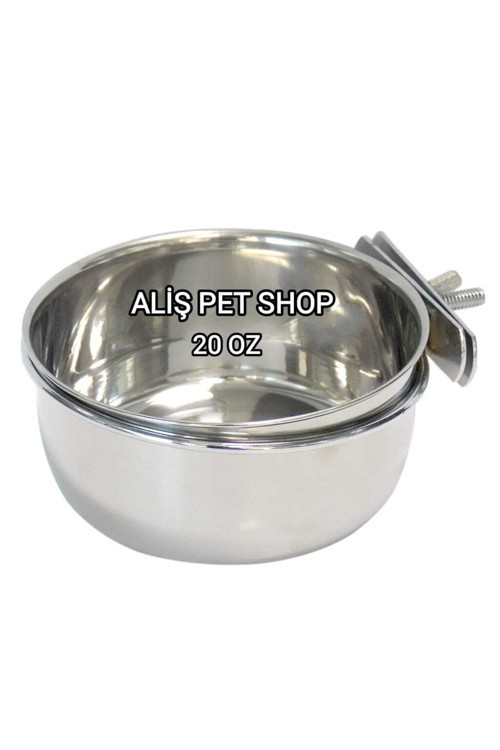 Vidalı Çelik Kafes Yemliği 20 Oz