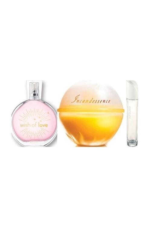 Purblanca Kadın 50 Ml Edt + Wish Of Love 50 Ml Edt + Incandessence 50 Ml Edp