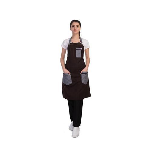 Barista  Boydan  Çizgili  Kot  Önlük