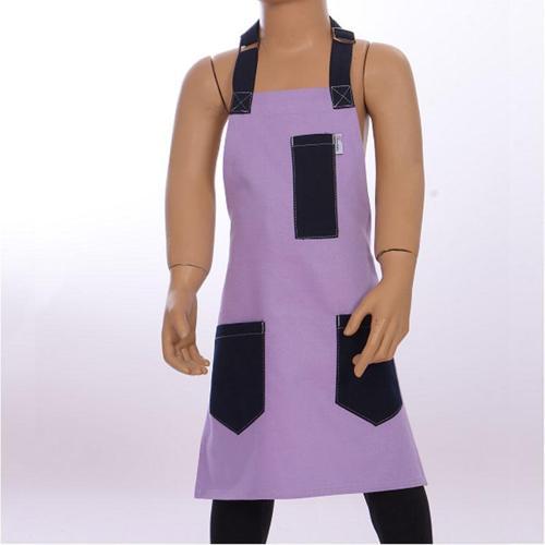 Çocuk Boydan Önlük Toka Ayarlı Lila