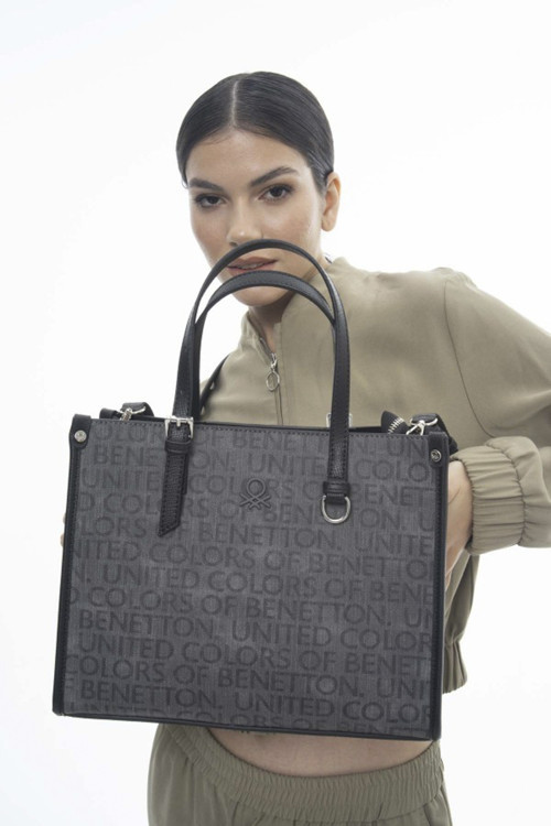 Bennetton Kadın El Çantası BNT_1134 Benetton Gri