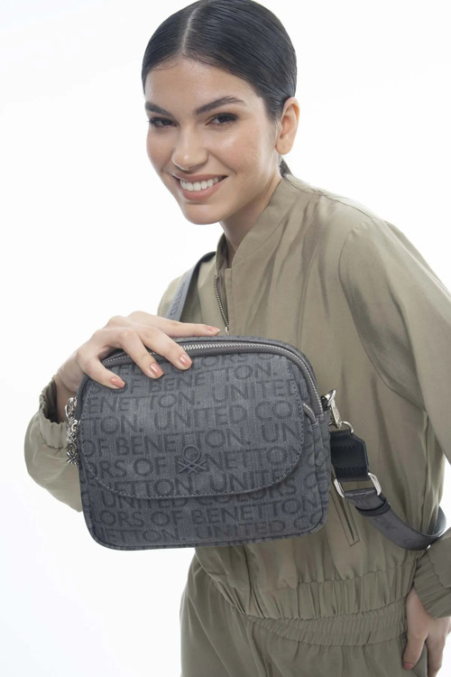 Bennetton Kadın El Çantası BNT_1135 Benetton Gri