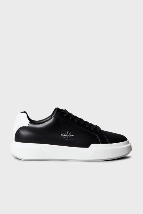 Kalın Tabanlı Bağcıklı Deri Erkek Sneaker YM0YM01344-0GM