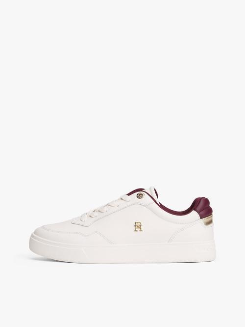 Yükseltilmiş Kort Stili Kadın Sneaker FW0FW08680YBH