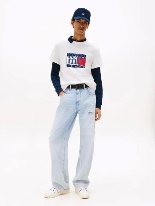 TJM Slim RWB Bayrak Desenli Erkek T-shirt DM0DM21977YBH