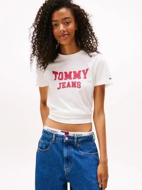 TJW Normal Kesim Kolej Stili Kadın T-shirt DW0DW21966YBL