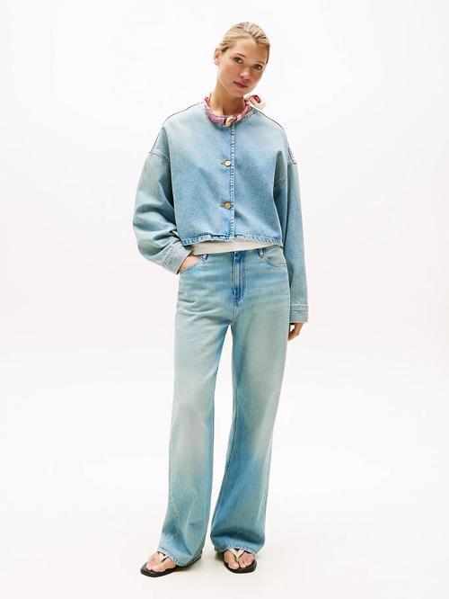 Lex Kısa Denim Kadın Ceket WW0WW467401A4