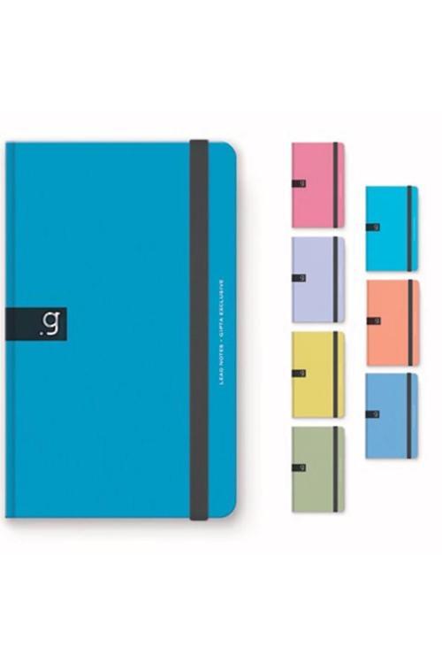 LEAD NOTES İPLİK DİKİŞLİ LASTİKLİ SERT KAPAK 13X21 96 YP. ÇİZGİLİ DEFTER